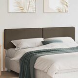  Tapecirani uzglavlje Smeđa i taupe 200 cm Čvrsto borovo drvo | shoptok.hr