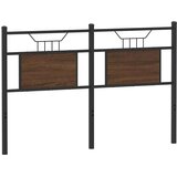  Posteljno vzglavje rjavi hrast 140 cm inženirski les in jeklo, (21829125) | Shoptok.si