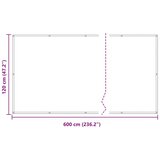  Balcony ekran Tamno crvena 120 x 600 cm - Tamno crvena 120 x 600 cm | shoptok.hr