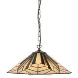 Endon 111922 - Luster na lancu Tiffany ASTORIA 3xE27/10W/230V prečnik 48 cm | Eponuda.com