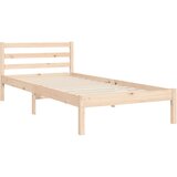  Posteljni okvir z vzglavjem 2FT6 trden les | Shoptok.si