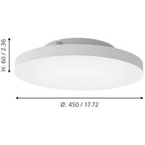 Eglo 31728 - led rgbw prigušiva stropna svetiljka turcona-z LED/22,4W/230V | Eponuda.com