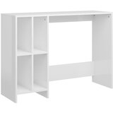 Furnova Miza za prenosni računalnik visok sijaj bela 102,5x35x75 cm, (21925189) | Shoptok.si