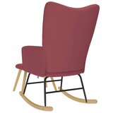  Stolica za ljuljanje s osloncem za noge boja vina od tkanine | shoptok.hr