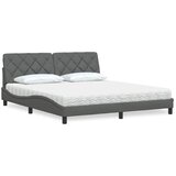 vidaXL Krevet s madrac svjetlosivi 180x200cm tkanina | shoptok.hr