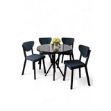 Hanah home Set trpezarijskog stola i stolica (5 delova) Agnes Black Marble Anthracite | Eponuda.com