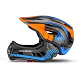 ROCKBROS Dječja biciklistička kaciga s odvojivim vizirom TT-32SOBL-S veličina S – crna i narančasta | shoptok.hr