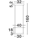 Nova Luce Bela/mat črna aluminijasta LED zatemnitvena viseča svetilka ø 40 cm Diona – | Shoptok.si