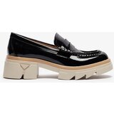 Resti Black women's eco leather patent leather moccasins Sepop- Footwear | ePonuda.com