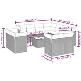 vidaXL 12-dijelni set vrtnih sofa od poliratana s jastucima crni | shoptok.hr