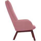  Stolica za opuštanje ružičasta baršunasta | shoptok.hr
