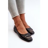 Boto Women's Eco Leather Ballerina Flats with Decoration Black Edoslli | ePonuda.com