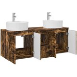  Set ormarića za kupaonicu 3 kom. Dimljeni hrast | shoptok.hr