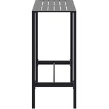  Barski stol crni 100 x 50 x 110 cm od čelika obloženog prahom | shoptok.hr