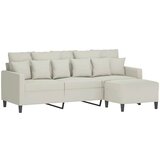  Trosjed s tabureom krem 180 cm baršunasti | shoptok.hr
