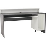 Kondela računalniška miza/igralniška miza, grafit/bela, tezro new | Shoptok.si