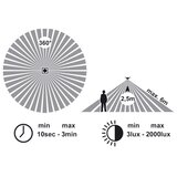  Ecolite WHST78/LED-3000 - LED plafonska svetiljka sa senzorom VERA LED/12W/230V | Eponuda.com
