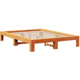  Okvir kreveta bez madraca voštano smeđi 135x190 cm od borovine | shoptok.hr