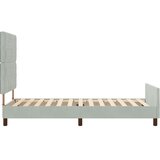  Krevet s opruga kutije Svjetlosiva 90 x 200 cm Baršun | shoptok.hr