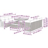  Set vrtnog namještaja od 11 komada s jastučićima crni poli ratan akacija 2-sjedna vrtna sofa s jastučićima crni poli ratan set | shoptok.hr