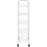  Kuhinjska kolica s 5 razina bijela 46 x 26 x 105 cm željezna | shoptok.hr