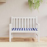  Jastuk za vrtnu klupu plavo-bijeli prugasti 120x50x4 cm tkanina | shoptok.hr