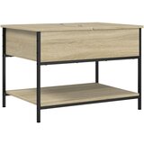  The Living Store Klubska mizica sonoma hrast 70x50x50 cm inž. les in kovina - Klubska Mizica, (21446394) | Shoptok.si