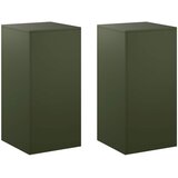  Stalak za biljke 2 pcs Maslinastozelena 40 x 40 x 80 cm Čelik | shoptok.hr
