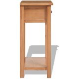 vidaXL konzolna mizica 50x32x75 cm trdna hrastovina, (20711462) | Shoptok.si