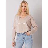 RUE PARIS Blouse-RV-BZ-7210.64P-beige | Shoptok.si