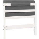  Tapecirani uzglavlje s uzglavljem Bijela i svijetlo siva 75 cm - Bijela i svijetlosiva 75 cm | shoptok.hr