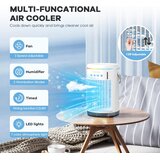 BUBBACARE 4-v-1 prenosna klimatska naprava z daljinskim upravljalnikom in rezervoarjem za vodo | Shoptok.si
