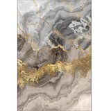 Conceptum Hypnose Tepih Els2375-4, 100x300 cm, Sivo-zlatna boja | Eponuda.ba