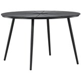 Venture Home San Vito okrugli vrtni blagovaonski stol ⌀120 cm, crni Slike