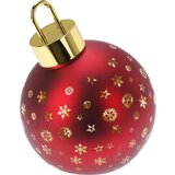  NOVOGODIŠNJI UKRAS KUGLA LED SVETLO 15CM CRVENA | Eponuda.com