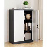 MID.YOU ARHIVSKA OMARA antracit, bela | Shoptok.si