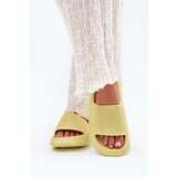 Boto Women's Lightweight Foam Slippers On Thick Sole Lime Querceria | Shoptok.si
