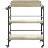  Kolica boja hrasta 81 5x41x92 5 cm konstruirano drvo | shoptok.hr