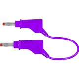 Stäubli Varnostni merilni kabel (lamelni vtič 4 mm - lamelni vtič 4 mm) 1 m vijolične barve MultiContact XZG425/SIL, (20422388) Cene