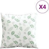  Razprševne blazine List 4 pcs Vzorec lista 50 x 50 cm Poliester, (5000202686) | Shoptok.si