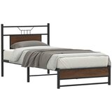 vidaXL Okvir kreveta bez madraca smeđa boja hrasta 90x190 cm drveni | shoptok.hr