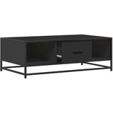  Stolić za kavu crni 100x57x35 cm konstruirano drvo i metal | shoptok.hr