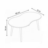Hanah home sto za dnevnu sobu moon white | Eponuda.com