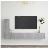  3-dijelni set TV ormarića siva boja betona od iverice | shoptok.hr