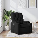 vidaXL Naslanjač iz črnega blaga | Shoptok.si
