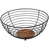 5five Five korpa za voce d28 metal drvo crna 189868