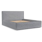 Maison de Rêve Sivi tapecirani bračni krevet s prostorom za odlaganje s podnicom 200x200 cm Lounge L – | shoptok.hr