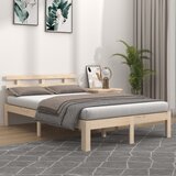 Maison Chic Posteljni okvir - Dvoposteljna postelja - Zakonska postelja iz trdnega lesa 120x200 cm-J14524, (21769281) | Shoptok.si