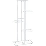 Furnova Stojalo za rože 5-nadstropno 43x22x98 cm bela kovina, (21946435) | Shoptok.si