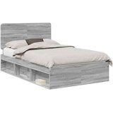  Konstrukcija postelje z vzglavjem Siva Sonoma 120 x 200 cm, (5000102827) | Shoptok.si